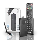 CABLE TECHNOLOGIES DVB-T2 HD HDMI Mini Stick PRO Digitaler Terrestrischer Receiver IPTV und YOUTUBE Dolby Audio HD 1080P H265 HEVC Main 10 Bit inkl. 2-in-1 Universal-Fernbedienung