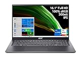 Acer Swift 3 Thin & Light Laptop 16,3 Zoll Full HD IPS 100% sRGB Intel Core i7-11370H Intel Iris Xe Graphics 16GB LPDDR4X 512GB SSD Wi-Fi 6 Fingerabdruckleser Hintergrundbeleuchtung KB SF316-51-740H