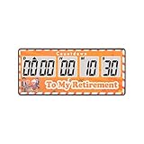 Jayron Retirement Timer 9.999 Tage Digitale Countdown-Uhr Laute Alarme,Magnet Adsorption Stoppuhr Timer Batteriebetrieben Austauschbar,für Event Reminder Schwangerschaft Hochzeit(Gelb)