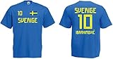 Schweden Ibrahimovic T-Shirt Trikot WM-2018 Look NEU