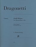 HENLE VERLAG DRAGONETTI D. - TWELVE WALTZES FOR DOUBLE BASS SOLO Klassische Noten Kontrabass