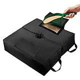 Kacsoo Umbrella Base Weight Bag Quadratisch Abnehmbar Regenschirm Basis Sandsack für Terrasse Outdoor Sonnenschirme Fahnenmasten, Sandsäcke bis zu 110 Pfund Sand (Kein Sand)