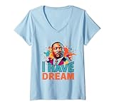 Damen Ich habe einen Traum Martin Luther King Jr. MLK Day Vintage T-Shirt mit V-Ausschnitt