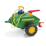Rolly Toys rollyVacumax (für Kinder von 3 bis 10 Jahren, Fassanhänger, Pumpe mit Spritze, Kinderspielzeug, Befüllung max. 15 Liter, Anhänger für Tretfahrzeuge) 122868, grü