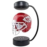 LFTS Creativity Hover Helm Collectible NFL Rotating Levitating Football Helm mit elektromagnetischem Ständer und LED-Atmosphärenlampe Rugby-Fans Peripheriedekoration Beste kreative Geschenke