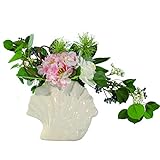 NYKK Künstliche Blume Künstliche Blumen Hydrangea mit Keramik-Vase, Fälschung Silk Flower Ball Bonsai for Innen Schlafzimmer Haus Hochzeit Büro-Schreibtisch Ewige Blume