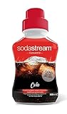 SodaStream Sirup Cola, Ergiebigkeit: 1x Flasche ergibt 12 Liter Fertiggetränk, Sekundenschnell zubereitet und immer frisch, 500 ml, rot