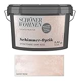 Schöner Wohnen 2,5 L. Schimmer-Optik Effektfarbe, perlmuttartiger Schimmer - Shiny Rose