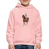 Schleich Horse Club Hannah auf Pferd Cayenne Kinder Premium Hoodie, 110-116, Kristallrosa