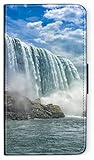 blitzversand Flip Case New York MANHATTEN Big kompatibel für Samsung Galaxy S5 Mini Niagara Wasserfall Handy Hülle Leder Tasche Klapphülle Brieftasche Etui rund um Schutz Wallet M14
