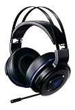 Razer Thresher 7.1 für PlayStation - Wireless Gaming Headset für PS4, PS5 und PC (Kabellose Kopfhörer, Dolby 7.1 Surround-Sound, 16 Stunden Akku-Laufzeit, ausziehbares Mikrofon) Schwarz-Blau
