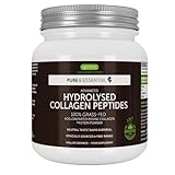 Pure & Essential Collagen Hydrolysat Peptide aus zertifizierter Weidehaltung - Premium Rinder Kollagen Protein Pulver, 400g