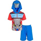 Transformers Bumblebee Mesh Athletic Graphic T-Shirt & Shorts Kleinkind bis große Kinder, Blau / Rot, 24 M