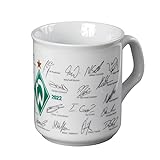 Werder Bremen Tasse, Becher Team mit Unterschriften 2021/2022, 22-30068