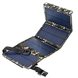 SouiWuzi 20W Tragbares Solarpanel Falten Sie Batterieladegerät Outdoor -Mobiltelefone Tarnung, Klappsteuerladegerät