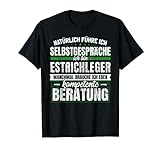 Geschenk Estrichleger Lustiges Estrich Baustelle T-Shirt