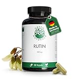 Rutin (180 Kapseln á 500mg) - deutsche Herstellung – 100% Vegan & Ohne Zusätze - Vorrat für 6 Monate