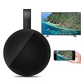 HDMI Streaming Stick Display Dongle Media Player Plug and Play 4K 1080P WiFi HDMI Dongle Receiver Streaming-Geräte für Android/Windows/iOS/OS Laptop, PC zu TV (unterstützt Miracast, DLNA usw.)
