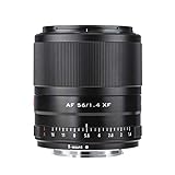 VILTROX AF 56mm f1.4 Autofokus Objektiv für Fuji X Mount Kameras (APS-C Format, Augen AF, einstellbare Blende f1.4-f16), Schwarz