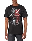 STAR WARS Men's Epic Darth Vader T-Shirt, Black, Medium