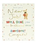 Boofle Karte für einen neuen Job – Süße Karte – Gut gemachte Karte – Glückwunschkarte zum neuen Job.