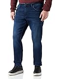 TOM TAILOR Men+ Herren 1030878 Plussize Slim Jeans, 10120-Used Dark Stone Blue Denim, 40W / 30L
