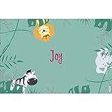schildgetier Joy Türschild Namensschild Joy Geschenk mit Namen und süßen Dschungel Tier Motiven 30 x 20 cm Dekoschild Schild mit Tieren