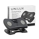 Unilux Fußauflage/Fußstütze, höhenverstellbar und rutschfest, schwarz