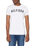 Tommy Hilfiger Herren T-Shirt SS Tee Logo, Weiß (White 100), X-Large