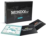 Mondolino - World Edition | Wissensspiel rund um die Welt für Kinder und Erwachsene | Allgemeinwissen zu Geographie, Sport, Wirtschaft & Geschichte | Kartenspiel für Spieleabende mit Familie/Freunden