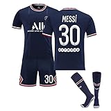 GJCD No.30 Messi Jersey21-22 Paris Home,Fußball-Trikots,Fußballbekleidung,Kinder-Jungen-Fußball-Trikot,Team-Fußball-T-Shirt,Fußball-Trikot,Herren-Trainings-Trikot-T-Shirt