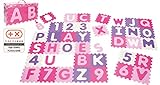 Playshoes Unisex Baby EVA-Puzzlematten 36-teilig pastell 308746, 900 - Rosa, 36 Teile (1er Pack)