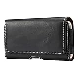 DFV mobile - Holster Horizontal Leather with Belt Loop für Kult Beyond - Black