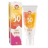 ey! organic cosmetics Sunspray Sonnenspray LSF 30+ wasserfest, vegan, ohne Mikroplastik, Naturkosmetik für Gesicht und Körper, 1er Pack (1 x 100ml)
