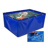 Faltbare PVC-Leinwand für Fischteiche, mit Ösen, 1,5 x 1 x 1 m, temporärer Wassertank, 400 g/m², ideal für Salzwasserfische, Koi und Schildkröten, B