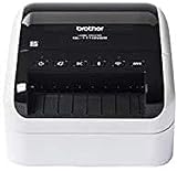 Brother QL1110NWB Professioneller Etikettendrucker mit LAN, WiFi, Bluetooth, 69 Etiketten pro Minute, USB, 300x600dpi, Auto-Cut