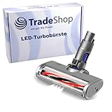 Trade-Shop LED Elektro Turbobürste/Bodendüse/Staubsaugerdüse/Softroller kompatibel mit Dyson V6 DC45 DC58 DC59 DC61 DC62 DC74 Staubsauger