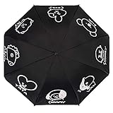 Regenschirm Regenschirm KPOP-Sterne gleiche Art Cartoon niedliche Geschenke Fans Mädchen Sun Regen Regenschirme für Bangtan Jungen (Color : Black)