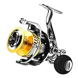 QEWR Accessary Accessoires NEU All Metal Fishing Rolle FBE 2000-7000 Serie Spinning Reel Aluminium Spinning Fishing Lure Rollen Drag Power Karpfenrollen Schnurrolle (Spool Capacity : 6000 Series)