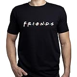 Friends Logo Friends Gift Herren T-Shirt Schwarz L