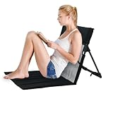 Tyinerc Klappstühle Für Draußen, Angelstuhl Mit Rückenlehne, Boden Sitz, Atmungsaktiver Hocker Für Reisen Outdoor Aktivitäten Grillen G