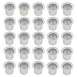 40 Stück Mini Kerzeneinsätze aus Metall Deko Kerzeneinsatz Creative Kerzenhalter aus Metall Tafelkerzen Teelichthalter für Stabkerzen, Tafelkerzen, Baumkerzen, Pyramidenkerzen, Puppenkerzen