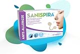 SANISPIRA Anti-Allergie Nasenfilter bei Heuschnupfen, Tierhaar- & Pollenallergie - Patentiertes 360° Filtersystem Größe M, 10 stück