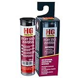 HG POWER GLUE Epoxy Stick - Zwei Komponenten Knete - Metallkleber hochfest wasserfest chemikalienbeständig - Kraftkleber für Metall Gusseisen Edelstahl Aluminium (1x56g)