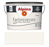 Alpina Farbrezepte Innenfarbe Wandfarbe matt, 2,5 L Wolkenriese, Weiß
