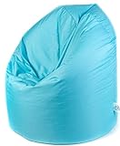 Sitzsack Comfort Max XL für Erwachsene und Kinder - Bean Bag zum Lesen, Spielen, Chillout, Entspannen, Gamer-Stuhl - Sitzpouf mit Polystyrolfüllung - Bodenkissen - Helltürkis