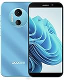 DOOGEE X97 Pro Smartphone ohne Vertrag Android 12 4GB +64GB Octa-Core Processor Handy Günstig 6,0 Zoll HD 12MP+5MP Kamera, 4200mAh Akku mit Type-c, 4G Dual SIM Handy Face-ID/NFC [2023] -Blau
