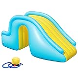 Hopowa Aufblasbare Rutsche Schritt, Schwimmbad Aufblasbare Wasserrutsche Breitere Schritte Lustige Wasserspielwaren Sommer Pool Party Supplies für Kinder
