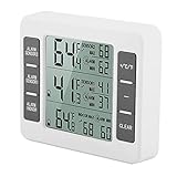 Digitales Kühlschrank-Thermometer, Innen- und Außen-Akustisches Alarm-Digital-Alarm-Thermometer für Zuhause für Kühlschrank