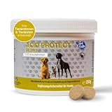 NutriLabs Acid Protect® Kautabletten für Hunde 100 Stk. - Magenkräuter-Tabletten mit Montmorillonit, Flohsamen, Eibisch, Zink, etc. - Gesundheitsprodukte für Hunde - Nahrungsergänzung H